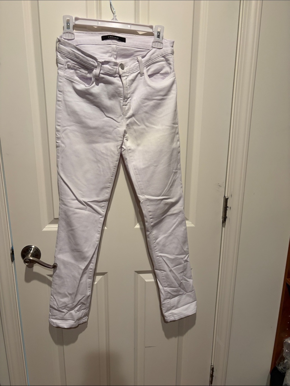 White Women’s Slim Straight Jeans